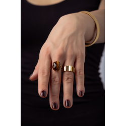 Anillo Acero Liso Anillo Acero - 9mm - Color Oro y Color Plata