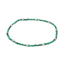 Steel Stone Bracelets Mineral Steel Bracelet - Adjustable - Gold and Rhodium-Plated Silver