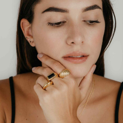 Anillo Acero Liso Anillo Acero - Color Oro y Color Plata