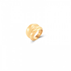 Ringe Glattes Edelstahl Doppelter Stahl - Ring 15mm - Goldfarbe und Silberfarbe