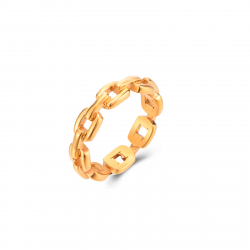 Steel Rings Links Steel Ring Gold Plated