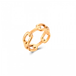 Steel Rings Links Steel Ring Gold Plated