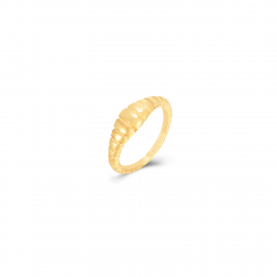 Steel Rings Steel Ring - Engraved - 6 mm - Color Gold