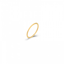 Steel Rings Delicate ball Ring Steel - Gold Plated