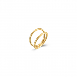 Ringe Glattes Edelstahl Ring Edelstahl geteilt - Goldfarben