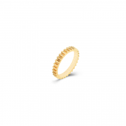 Steel Rings Gear Steel Ring - Gold Color