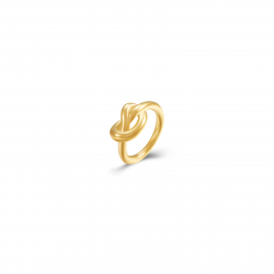 Steel Rings Steel Ring - Knot 10mm - Gold Color