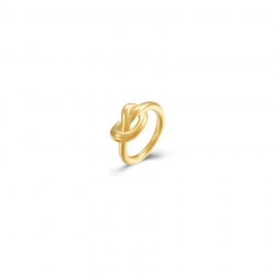 Ringe Glattes Edelstahl Ring Edelstahl - Knoten 10 mm - Goldfarben