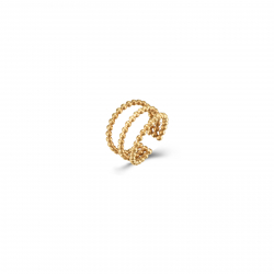 Anillo Acero Liso Anillo Acero Triple - 14 mm - Color Oro y Color Plata