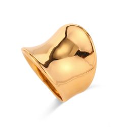 Anillo Acero Liso Anillo Acero - Hondo 21 mm - Color Oro y Color Plata