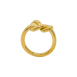 Anillo Acero Liso Anillo Acero - Nudo 8mm - Color oro