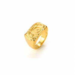Steel Rings Steel Ring Snail - 13mm - Gold Color & Silver Color