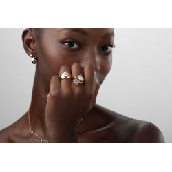 Anillo Acero Circonita Anillo Acero Circonita - 26 mm - Color Oro