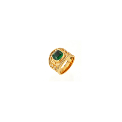 Ringe Edelstahl Zirkonia Stahlring - Zirkonia - 20 mm - Gold und Stahlfarbe