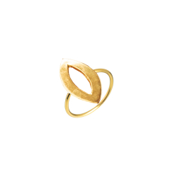 Bronze Rings Ring - Oval 17mm - Gold Plated