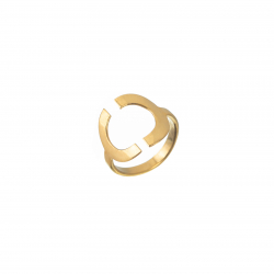 Bronze Rings Ring - Circle 16mm - Gold Plated