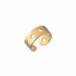 Bronze Rings Ring - Holes 8,5mm - Gold Plated