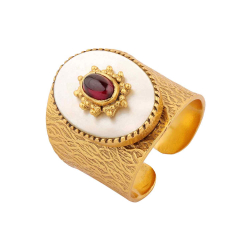 Anillo Bronce Mineral Anillo - Abierto Minerales - Bañado Oro