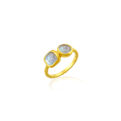 Anillo Bronce Mineral Anillo Mineral - 8mm - Bañado Oro