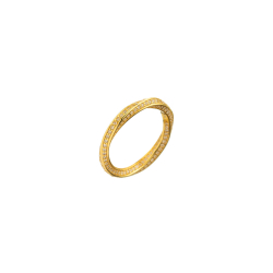 Ringe Glatte Zirkonia Ring – gedrehter Zirkonia – 2,5 mm – goldfarben
