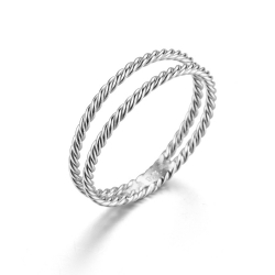 Ringe Glattes Silber Ring Silber