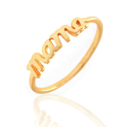 Ringe Glattes Silber Ring Silber - Mama