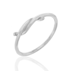 Ringe Glattes Silber Ring Silber - Knoten