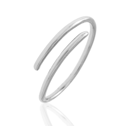 Bagues Argent Lisse Bague Argent Ouverte