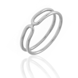 Ringe Glattes Silber Ring Silber