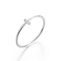 Ringe Glattes Silber Ring Silber