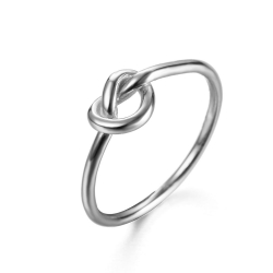 Ringe Glattes Silber Ring Silber - Knoten