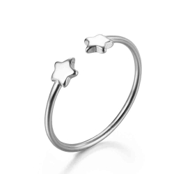 Ringe Glattes Silber Ring Silber