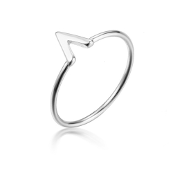 Ringe Glattes Silber Ring Silber - V