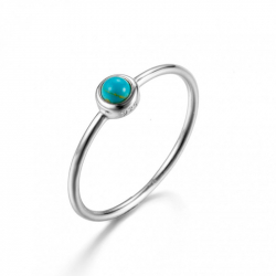 Silver Stone Rings Mineral Ring - Ball 2mm