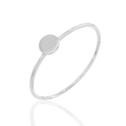 Bagues Argent Lisse Bague Argent - Cercle