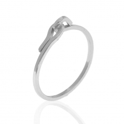 Ringe Glattes Silber Ring Silber - Knoten