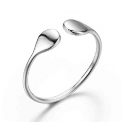 Ringe Glattes Silber Ring Silber