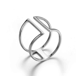 Bagues Argent Lisse Bague Argent