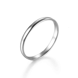 Ringe Glattes Silber Ring Silber.