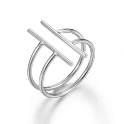 Ringe Glattes Silber Ring Silber