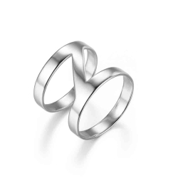 Ringe Glattes Silber Ring Silber