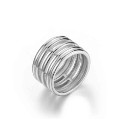 Ringe Glattes Silber Ring Silber