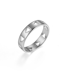 Ringe Glattes Silber Ring Silber