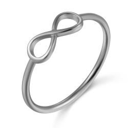 Ringe Glattes Silber Ring Silber - Infinity