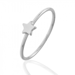 Silver Rings Silver Ring - Star 1.2mm
