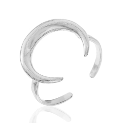 Bagues Argent Lisse Bague Argent - Corne