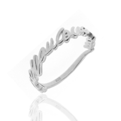 Ringe Glattes Silber Ring Silber - Love You