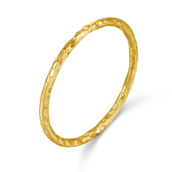  Anillo Plata - Martillado 1mm