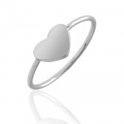 Silver Rings Silver Ring - Heart 6 * 8
