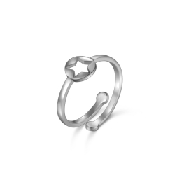 Bagues Argent Lisse Bague Argent - Étoile